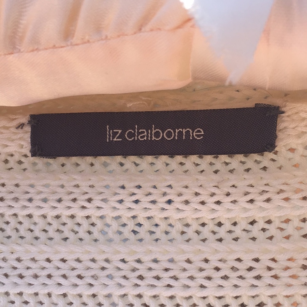 Liz Claiborne Cream Cardigan - Picture 4 of 7